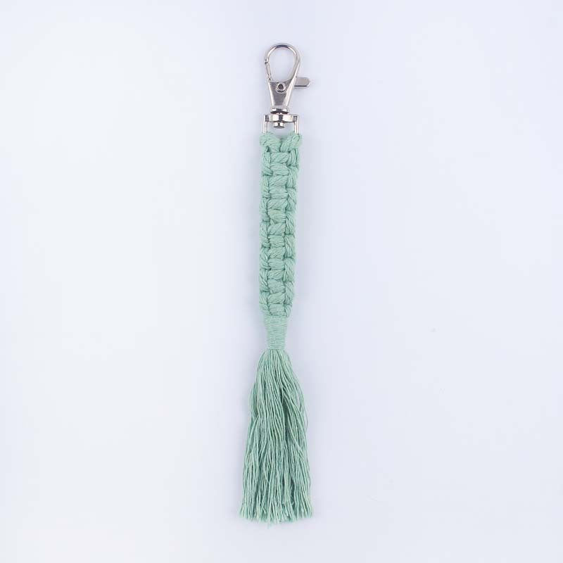 Wholesale Hand Woven Cotton Lanyard Keychain